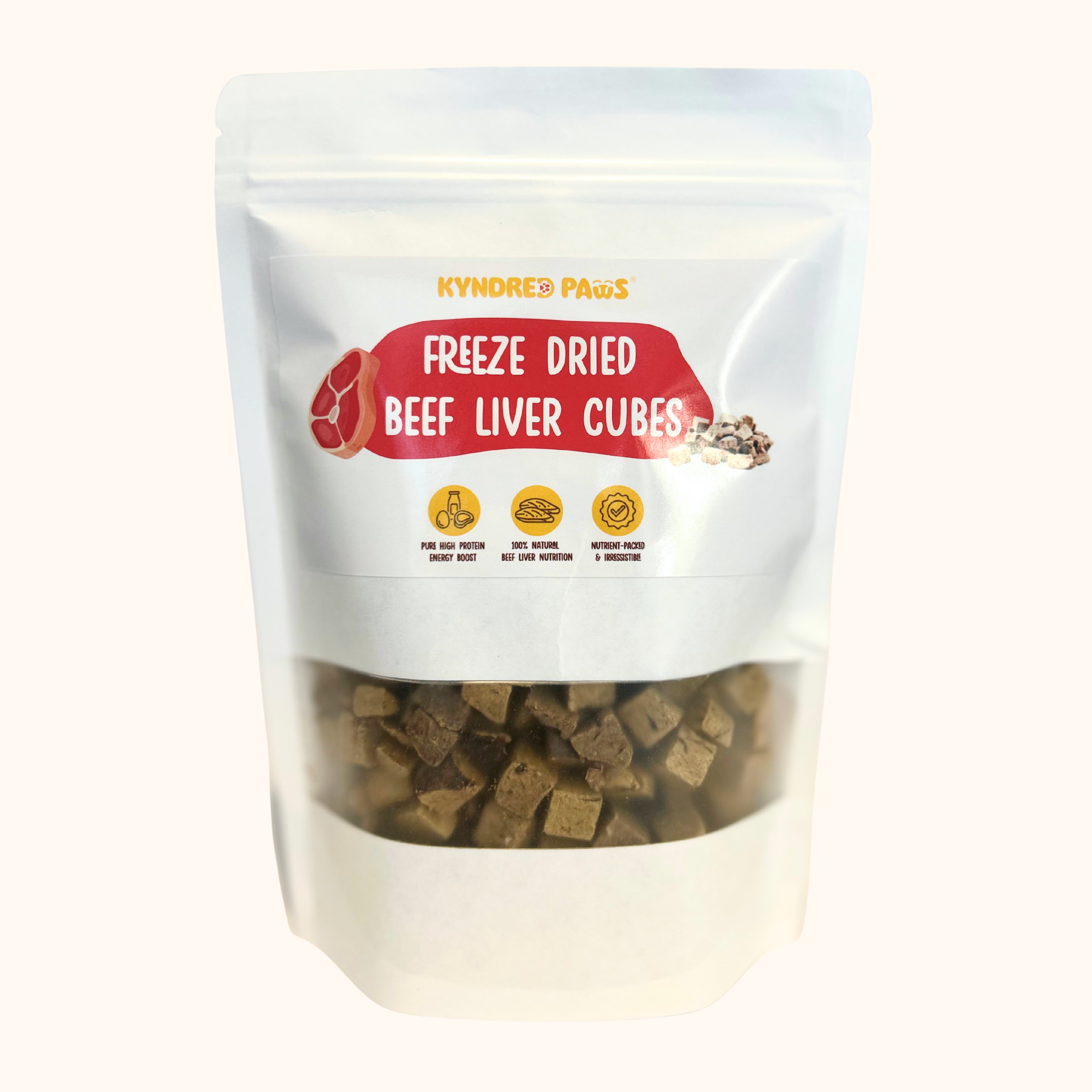 Kyndred Paws Freeze Dried Beef Liver Cubes