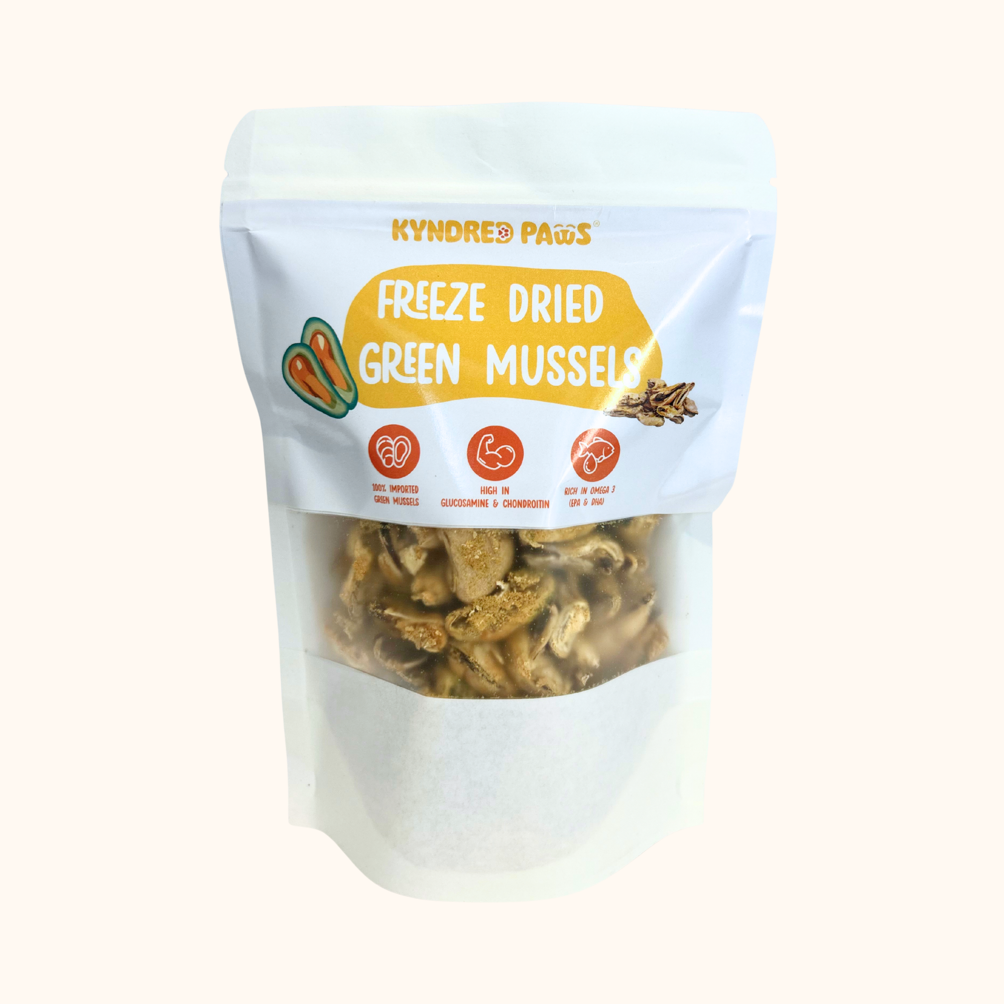 Kyndred Paws Freeze Dried Green Mussels